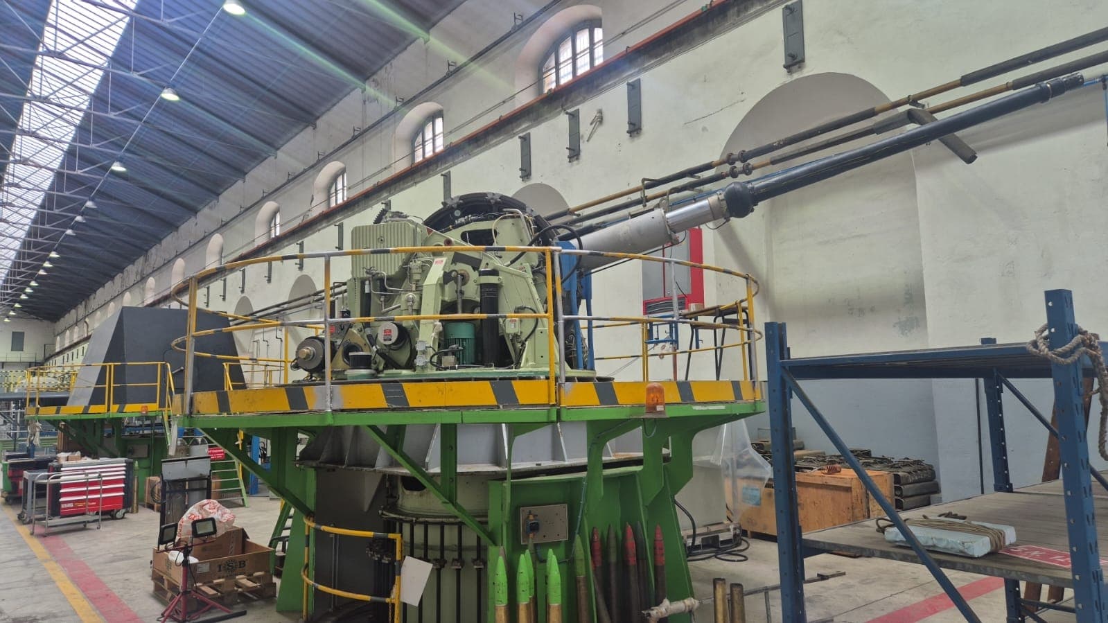 Production area with metalworking machinery