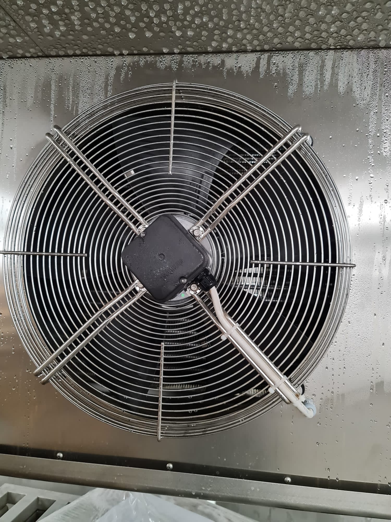 Evaporator fan (air cooler) inside the cold room