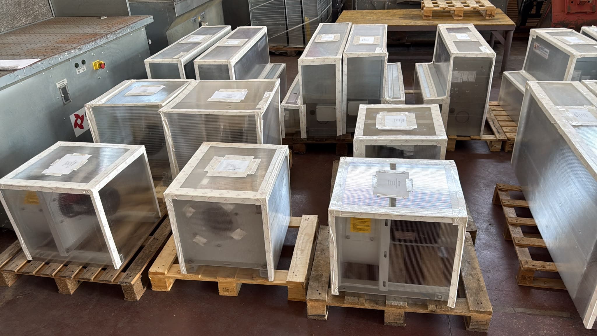 Terminal units ready for shipping