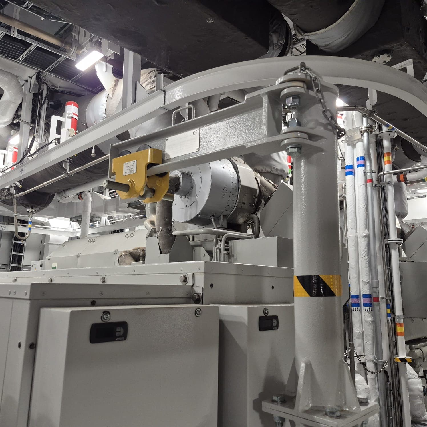 HVAC system installed on board