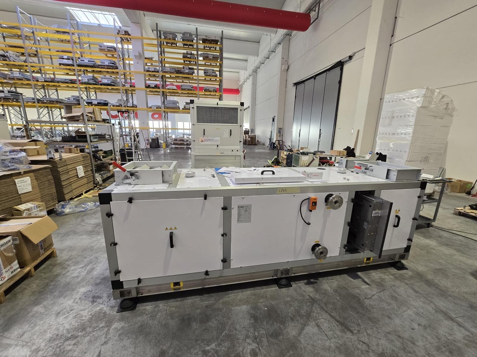 Air handling unit (AHU) in the workshop