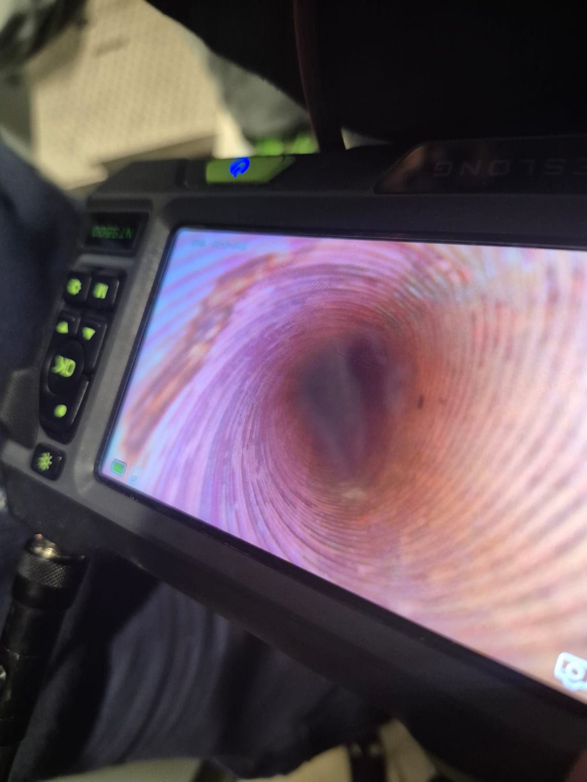 Borescope inspection of the exchanger tubes